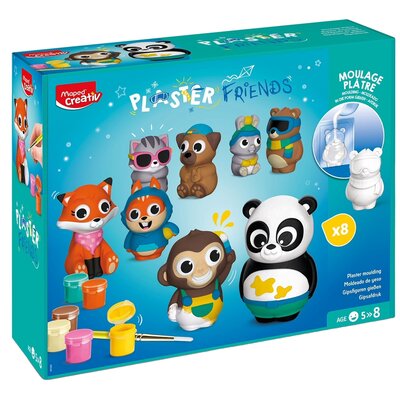 Zestaw kreatywny MAPED CREATIV Odlewy gipsowe 3D Zwierzątka do malowania 907209
