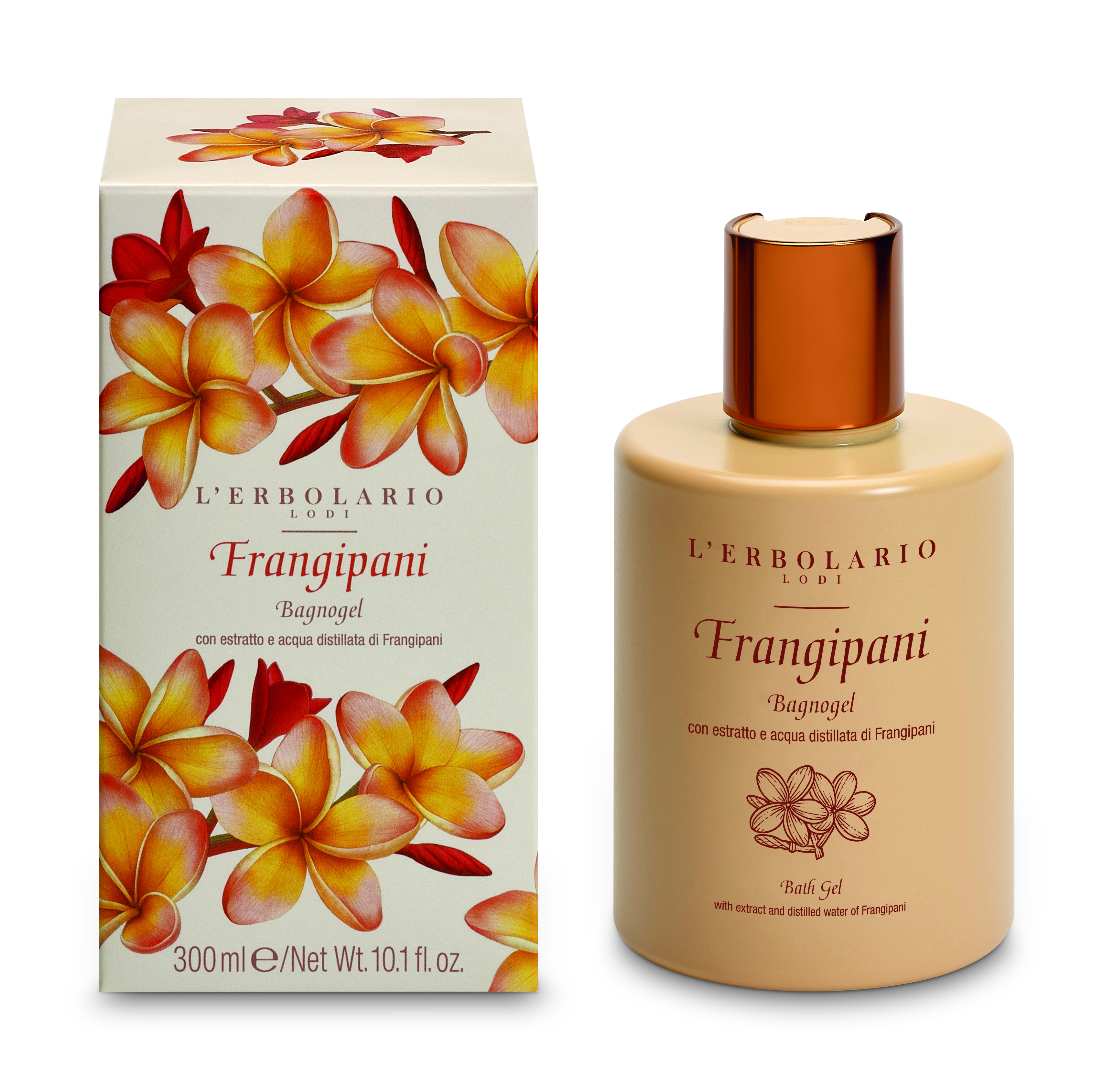 L'Erbolario Frangipani żel do kąpieli, 300 ml