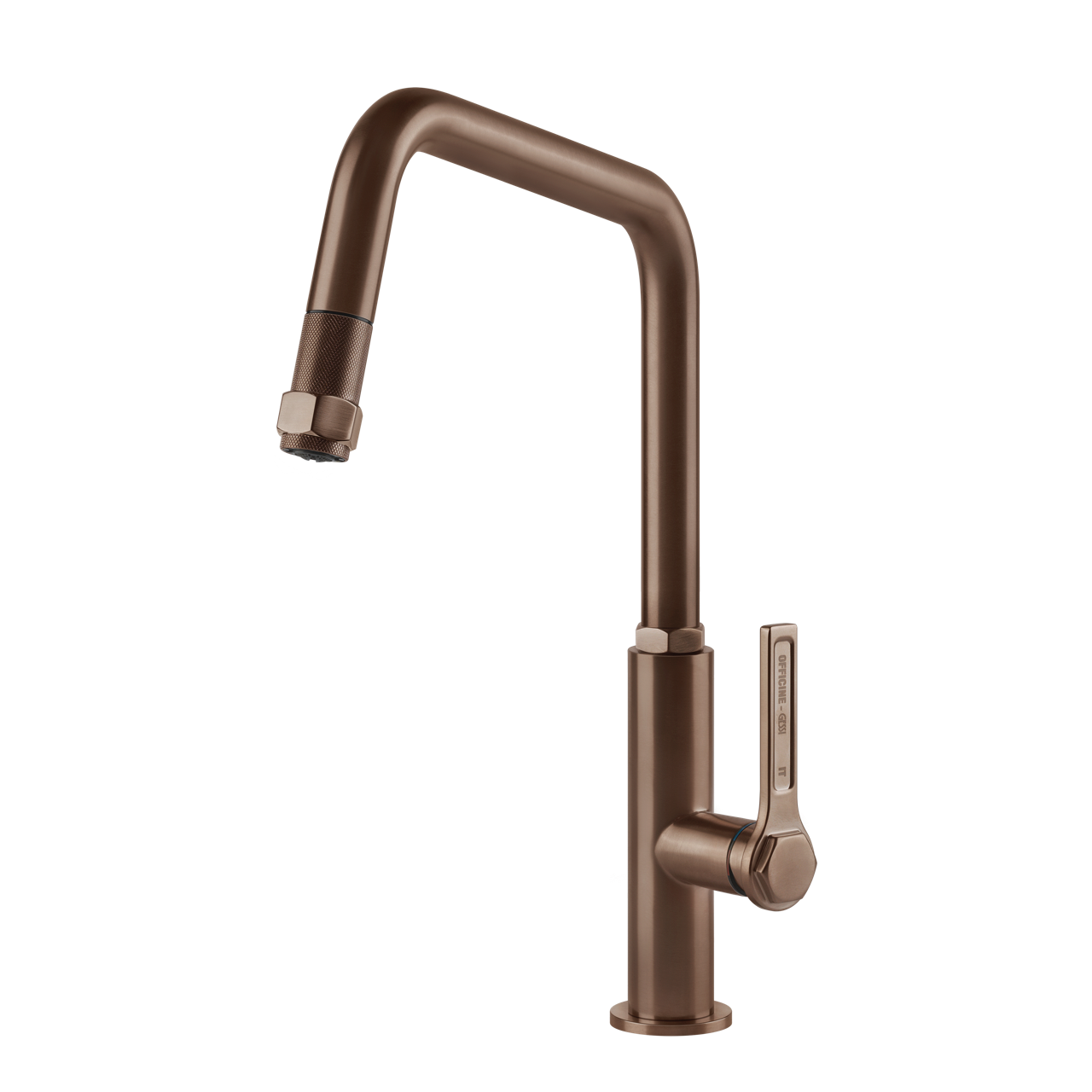 Gessi - Bateria kuchenna Officine dwufunkcyjna wylewka 60053 Miedziana szczotkowana PVD