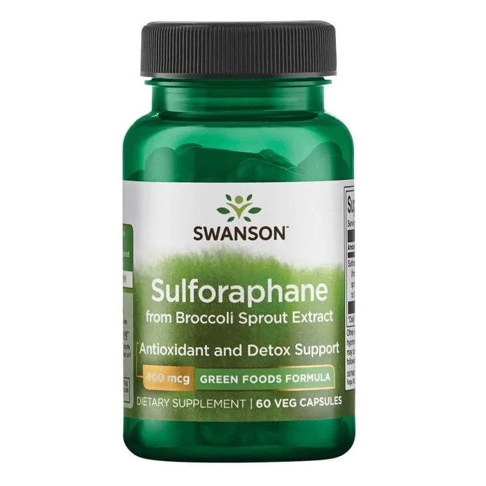 Swanson Sulforafan suplement diety, kiełki brokuła, 60 kaps./1 opak.