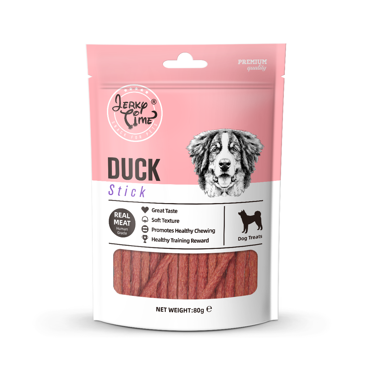 Jerky Time Patyczki z mięsa kaczki dla psa, 80 g