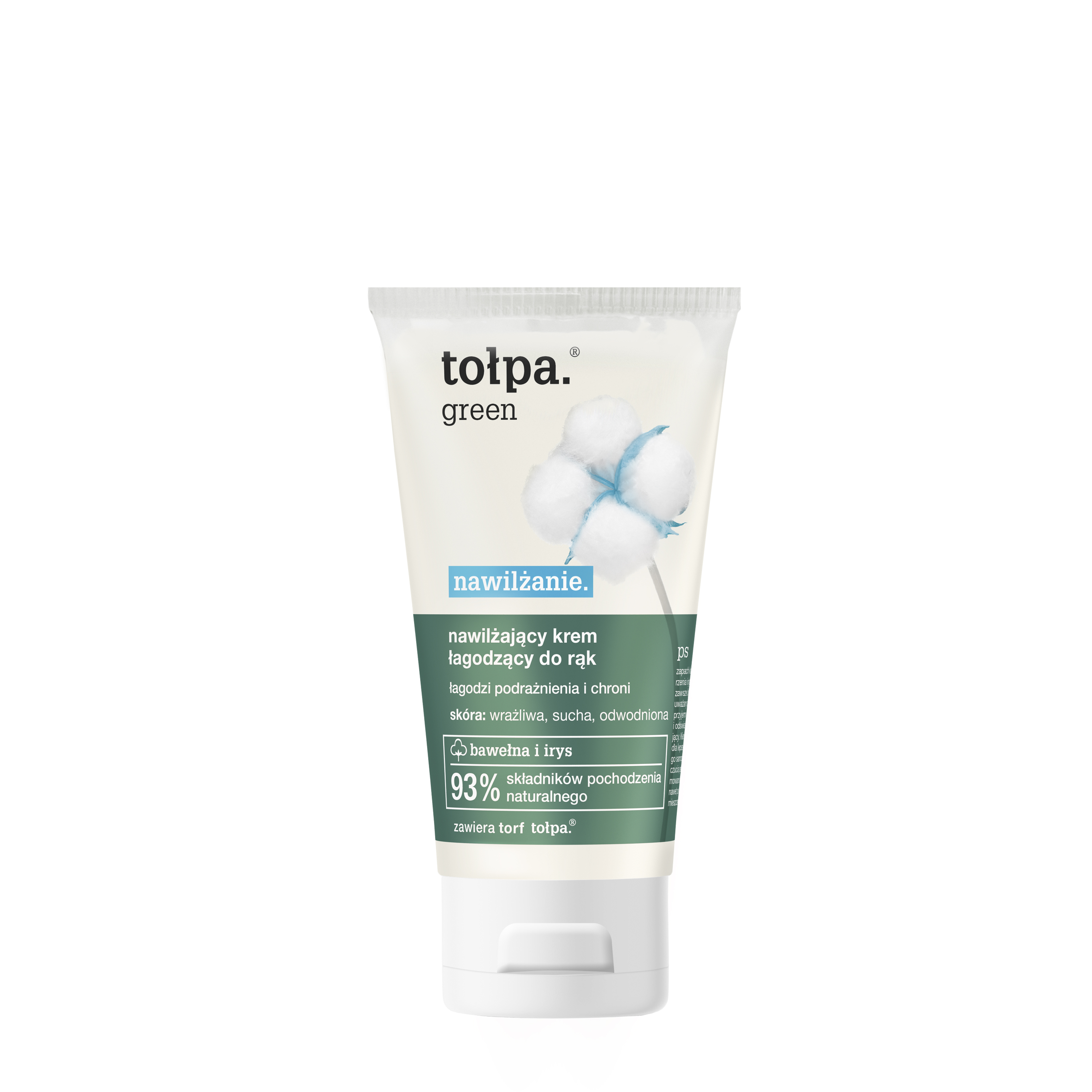 Tołpa Green, Nawilżanie, krem nawilżająco-łagodzący do rąk, 75ml