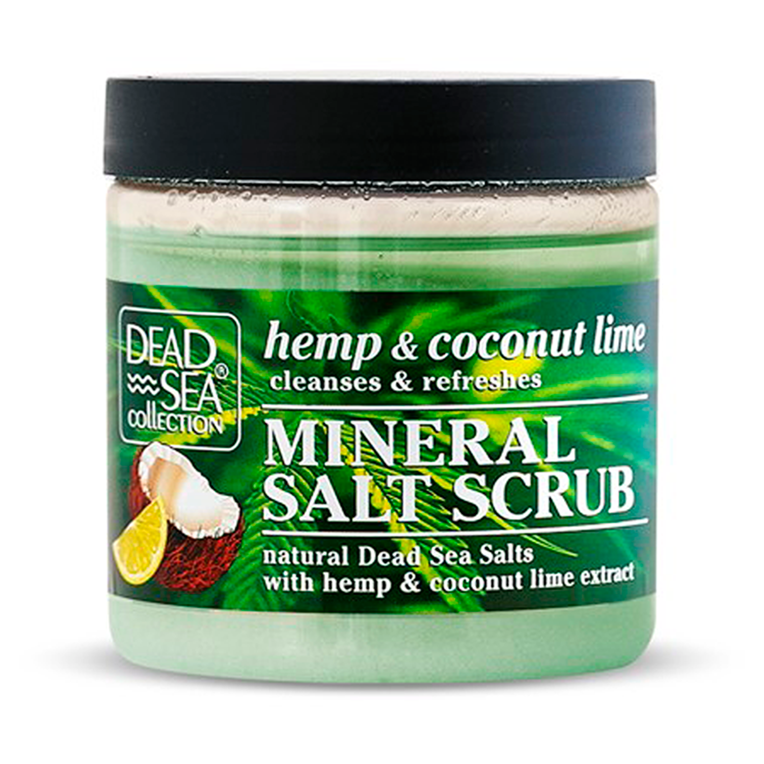Dead Sea Collection Mineral Salt Scrub mineralny peeling do ciała z olejkiem z konopi, kokosa i limonki, 660 g