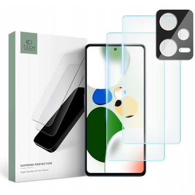 Szkło hartowane TECH-PROTECT Supreme Set do Xiaomi Redmi Note 12 Pro 5G/12 Pro+ Plus 5G (3 szt.)