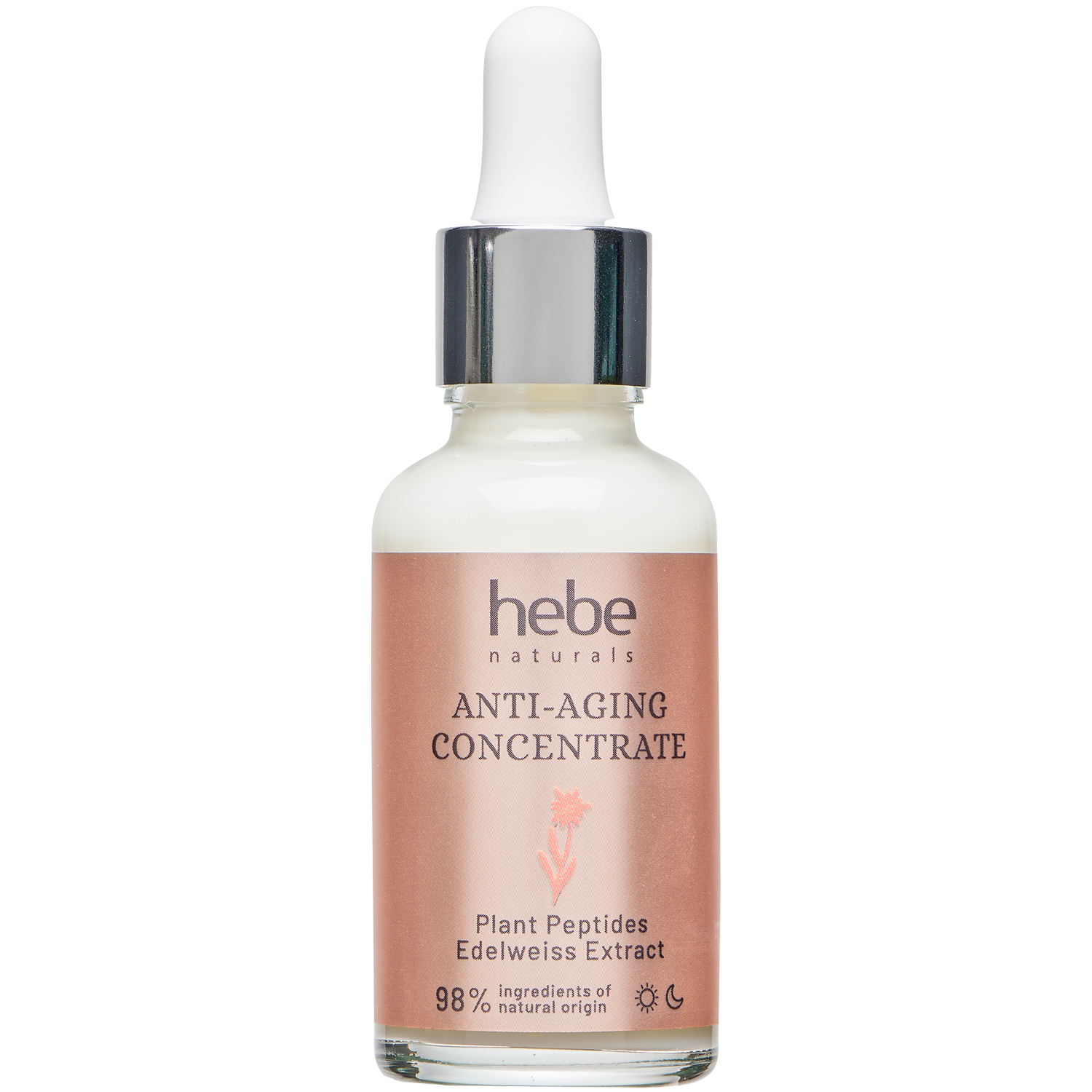 Hebe Naturals Anti-Aging Concentrate przeciwstarzeniowy koncentrat z naturalnymi peptydami roślinnymi do twarzy, 30 ml