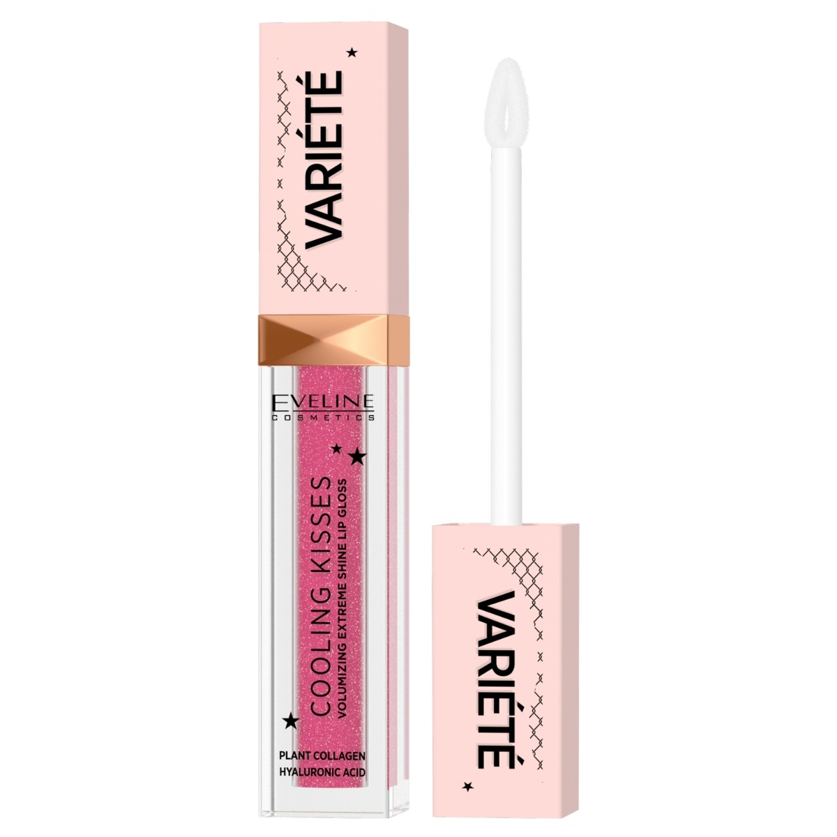 Eveline Cosmetics Variété Błyszczyk zwiększający objętość ust z efektem chłodzącym nr 06, 6,8 ml