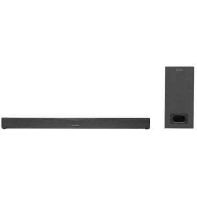Soundbar SHARP HT-SSBW110 Czarny 2.1-kanałowy, Przewodowy Subwooferm HDMI CEC, Bluetooth, Wejście optyczne