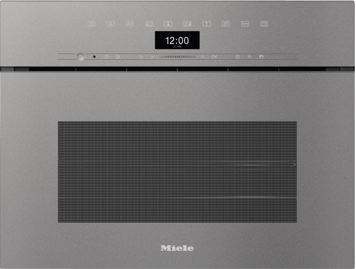Miele - Piekarnik parowy kompaktowy DGC 7440 HCX Pro szary A+ 45cm GraphitGrey