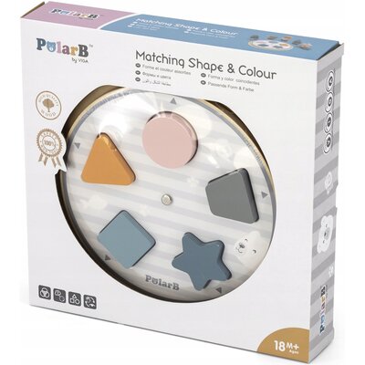 Klocki sensoryczne VIGA Sorter kształtów i kolorów 44050