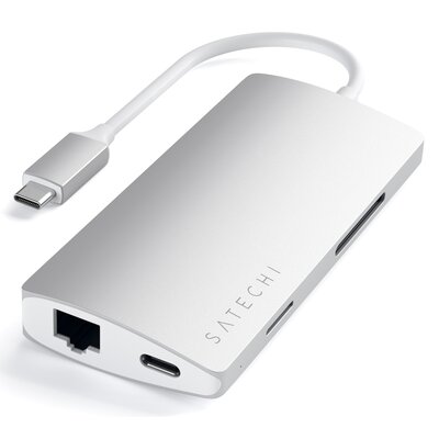 Hub SATECHI ST-TCMA2S USB Typu C, Pasywny Srebrny