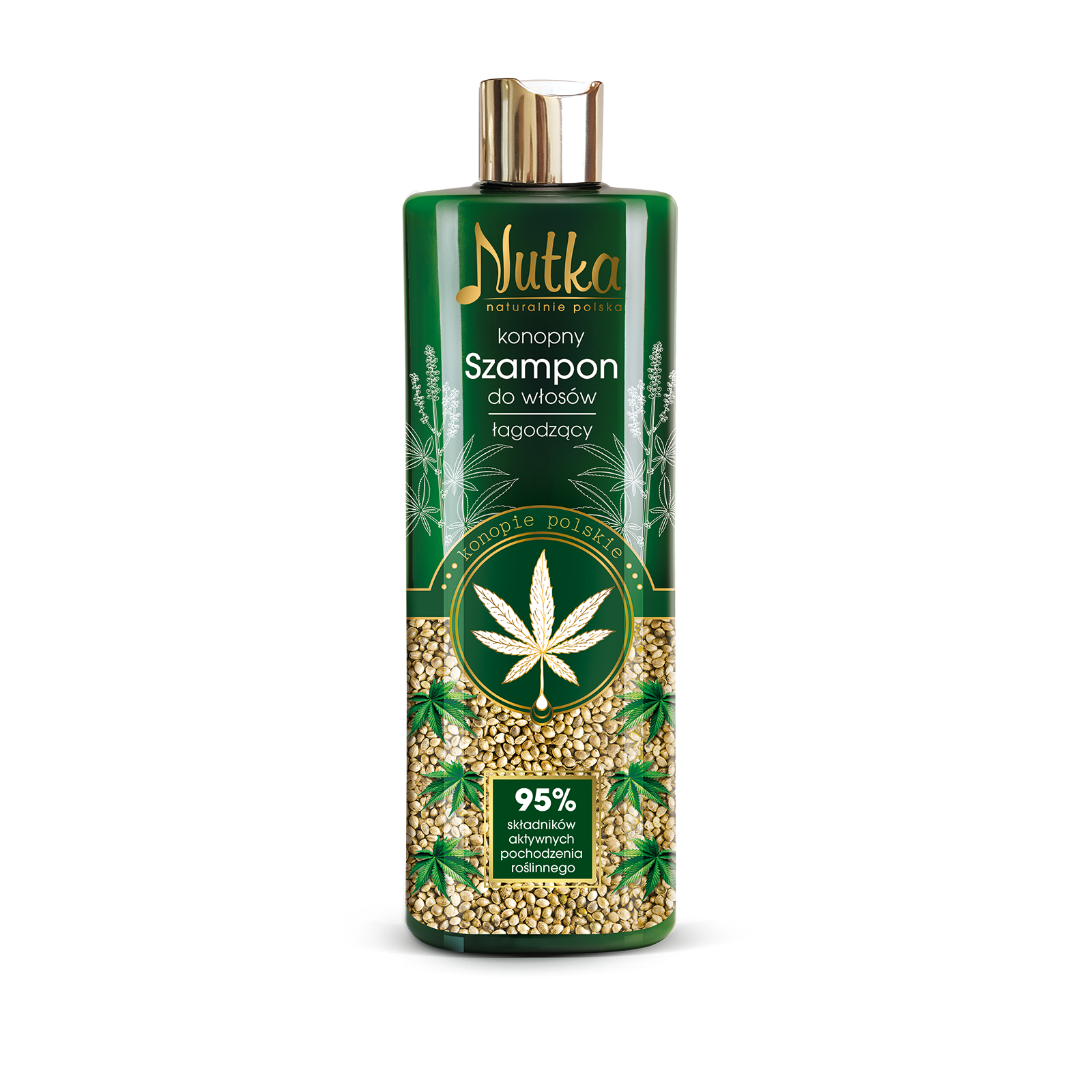 Nutka Konopie Polskie Szampon do włosów, 400 ml