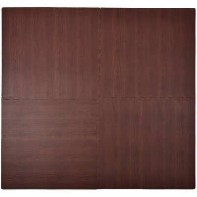 Mata piankowa HUMBI Puzzle 62 x 62 x 1 cm (12 elementów) Ciemnobrązowy