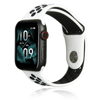 Pasek BELINE Sport Silicone do Apple Watch 2/3/4/5/6/7/8/SE/SE 2/Ultra do koperty 42/44/45/49mm Biało-czarny