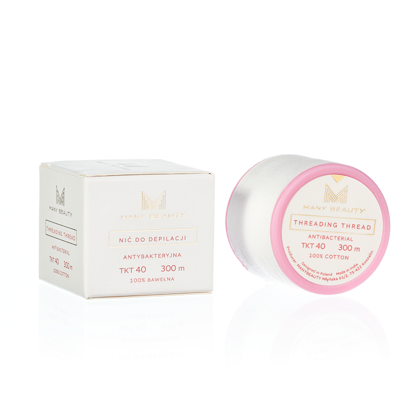 Many Beauty nić do depilacji, nitkowanie brwi, dł. 300 m, 1 opak.