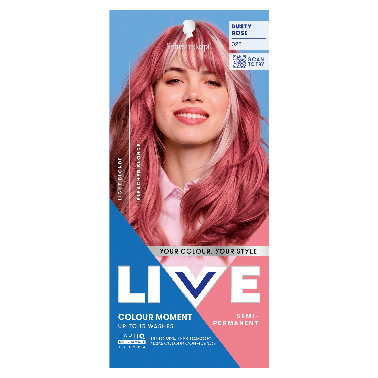 Live Ultra Brights Final Fantasy XIV farba do włosów dusty rose, 1 opak.