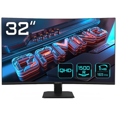 Monitor GIGABYTE GS32QC 31.5" 2560x1440px 165Hz 1 ms [MPRT] Curved