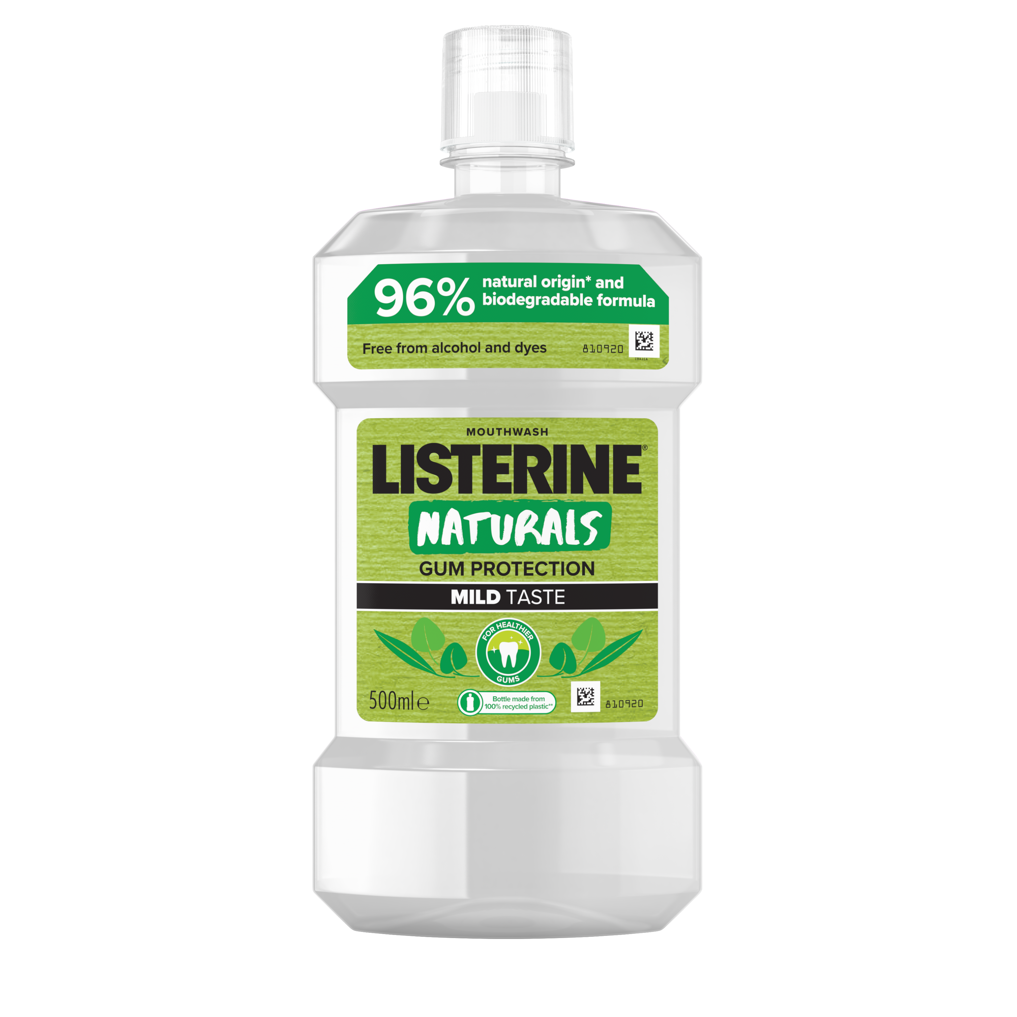 Listerine Naturals Gum Protection płyn do płukania jamy ustnej, 500 ml