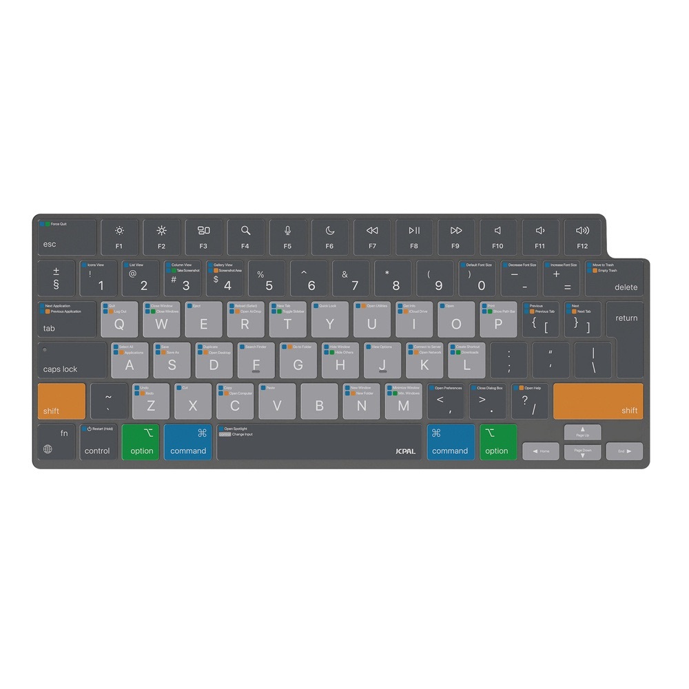JCPAL VerSkin MacOS Keyboard SCu Protector - nakładka na klawiaturę MB14/16/Air M2