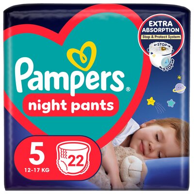 Pieluchomajtki PAMPERS Night Pants 5 (22 szt.)