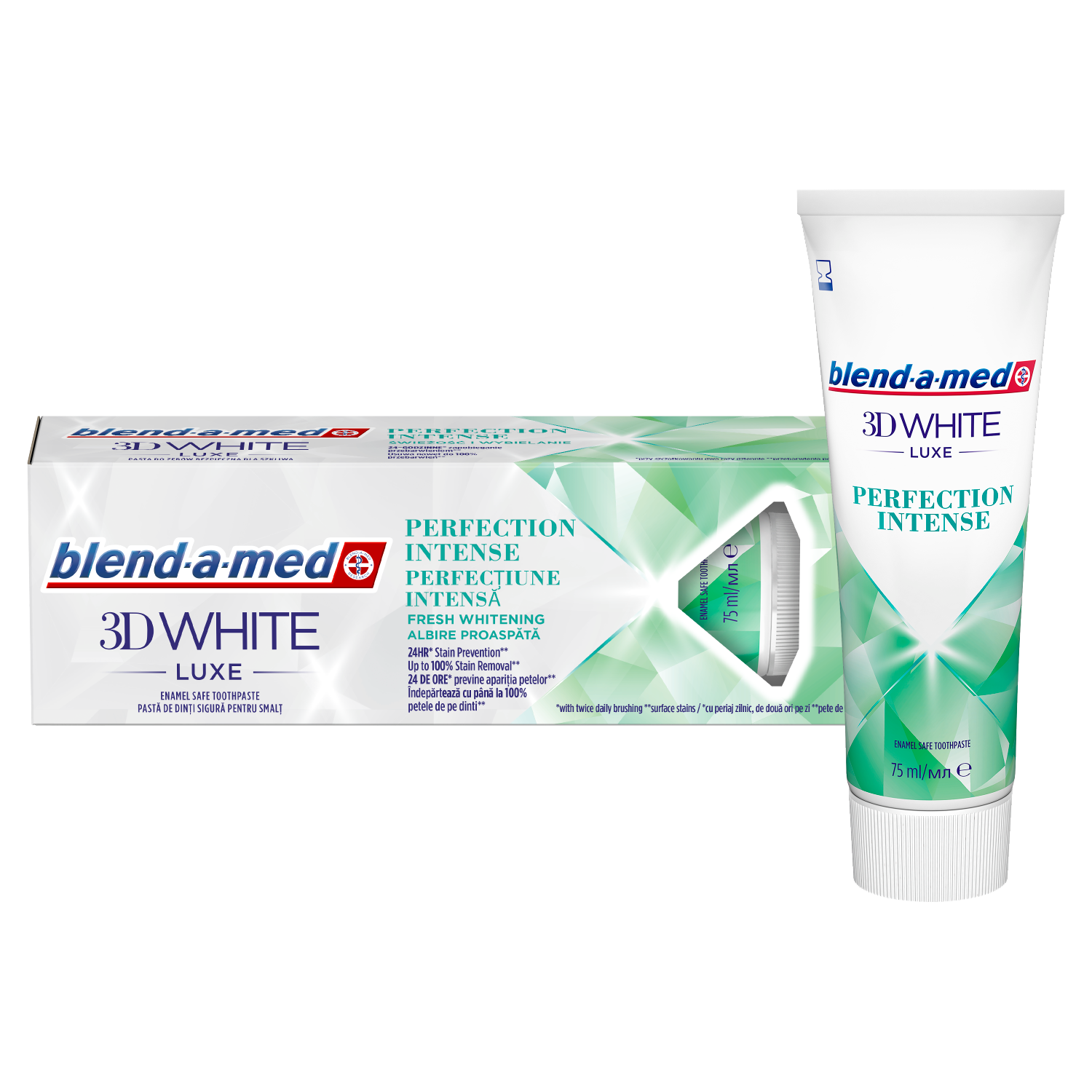 Blend-A-Med 3D White Luxe Perfection Fresh pasta do mycia zębów, 75 ml