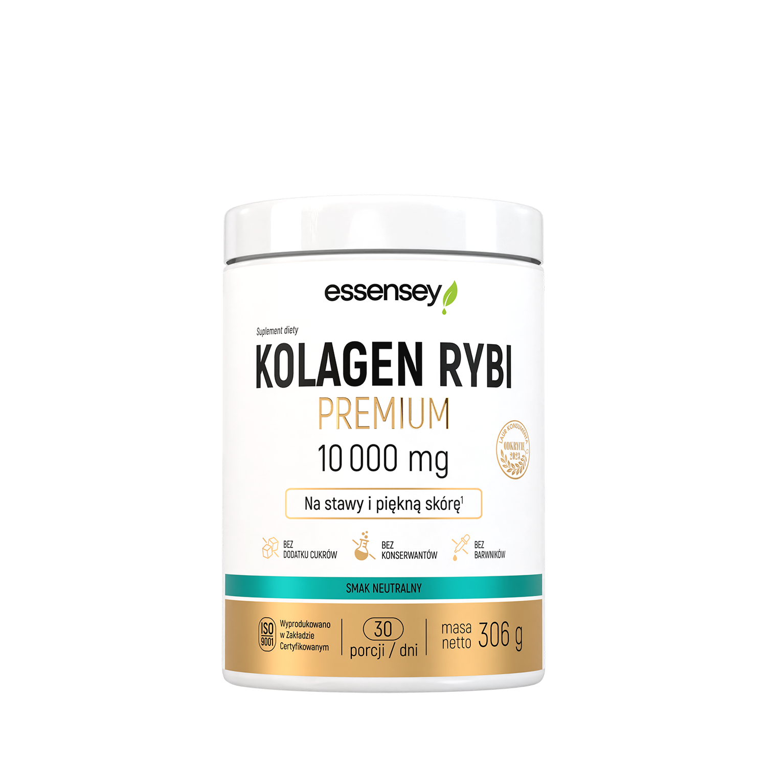 Essensey Kolagen Rybi Premium 10 000 mg suplement diety o smaku neutralnym, 306 g
