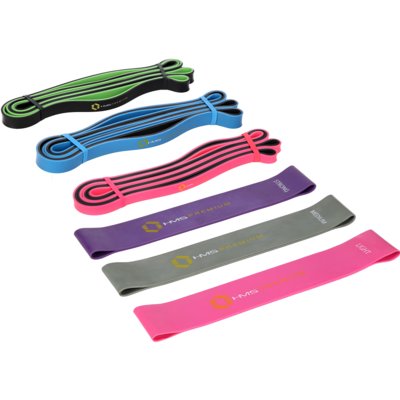 Zestaw gum do ćwiczeń HMS GU04–GU06 Pro Set