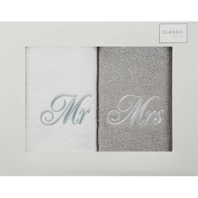 Zestaw ręczników Mr Mrs (2 sztuki)
