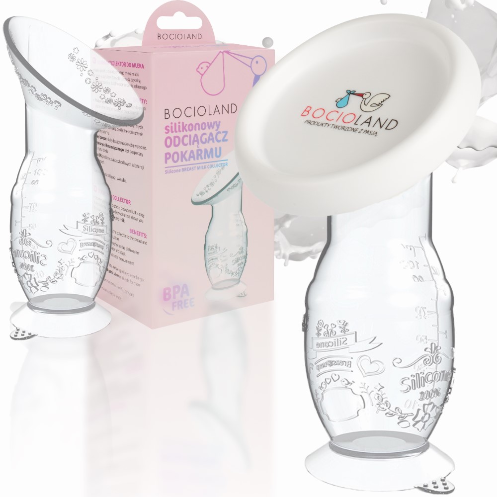 Bocioland silikonowy kolektor na mleko - odciągacz pokarmu, 1 szt.