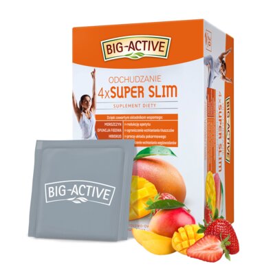 Herbata BIG ACTIVE 4x Super Slim Odchudzanie (20 sztuk)