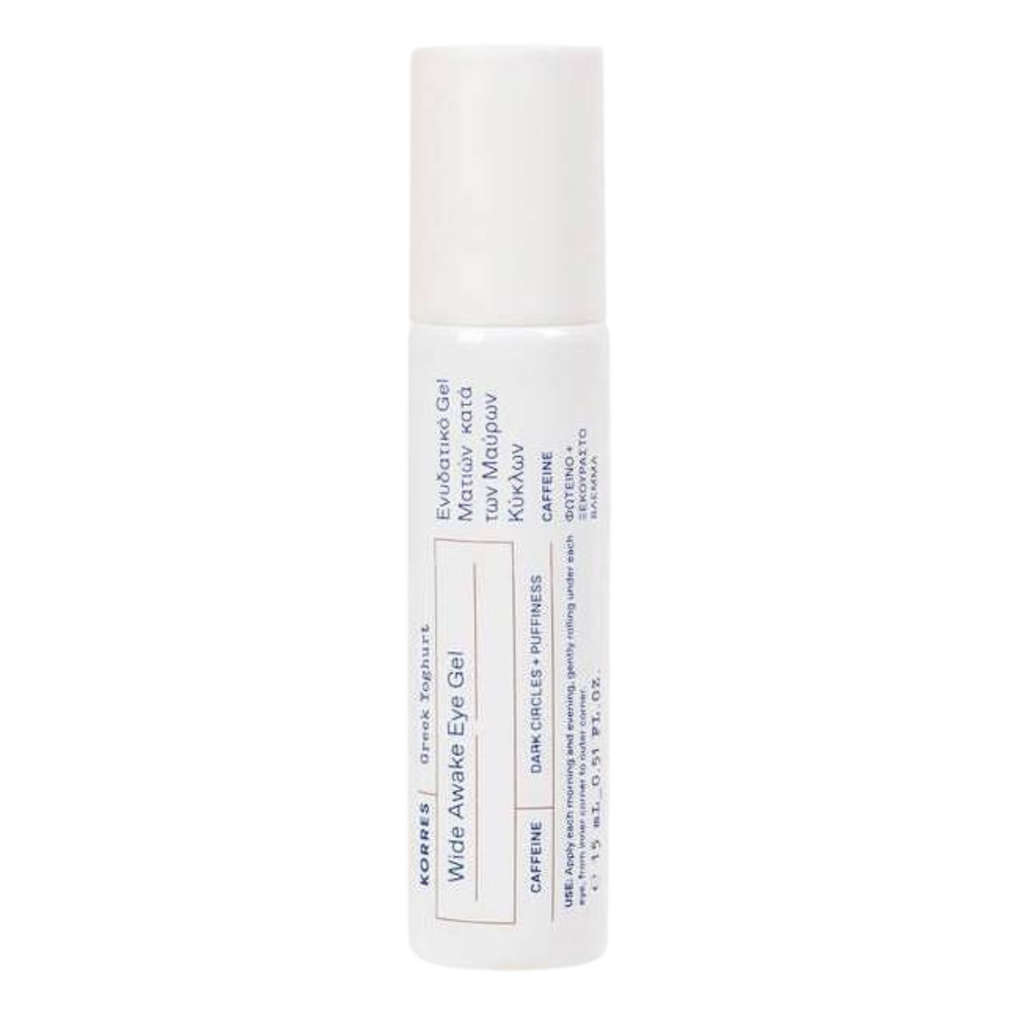 Korres Greek Yoghurt roll-on pod oczy z kofeiną, 15 ml