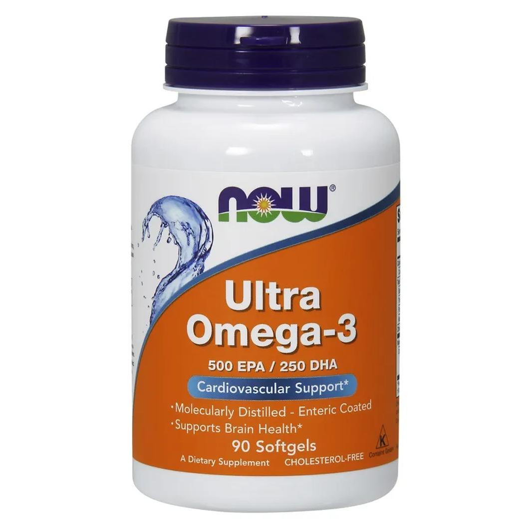 Now Foods Ultra Omega 3 suplement diety Omega 3, EPA DHA, 90 kaps./1 opak.
