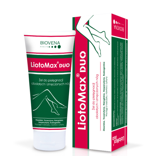Biovena LiotoMax Duo żel do pielęgnacji obolałych i zmęczonych nóg, 100 g