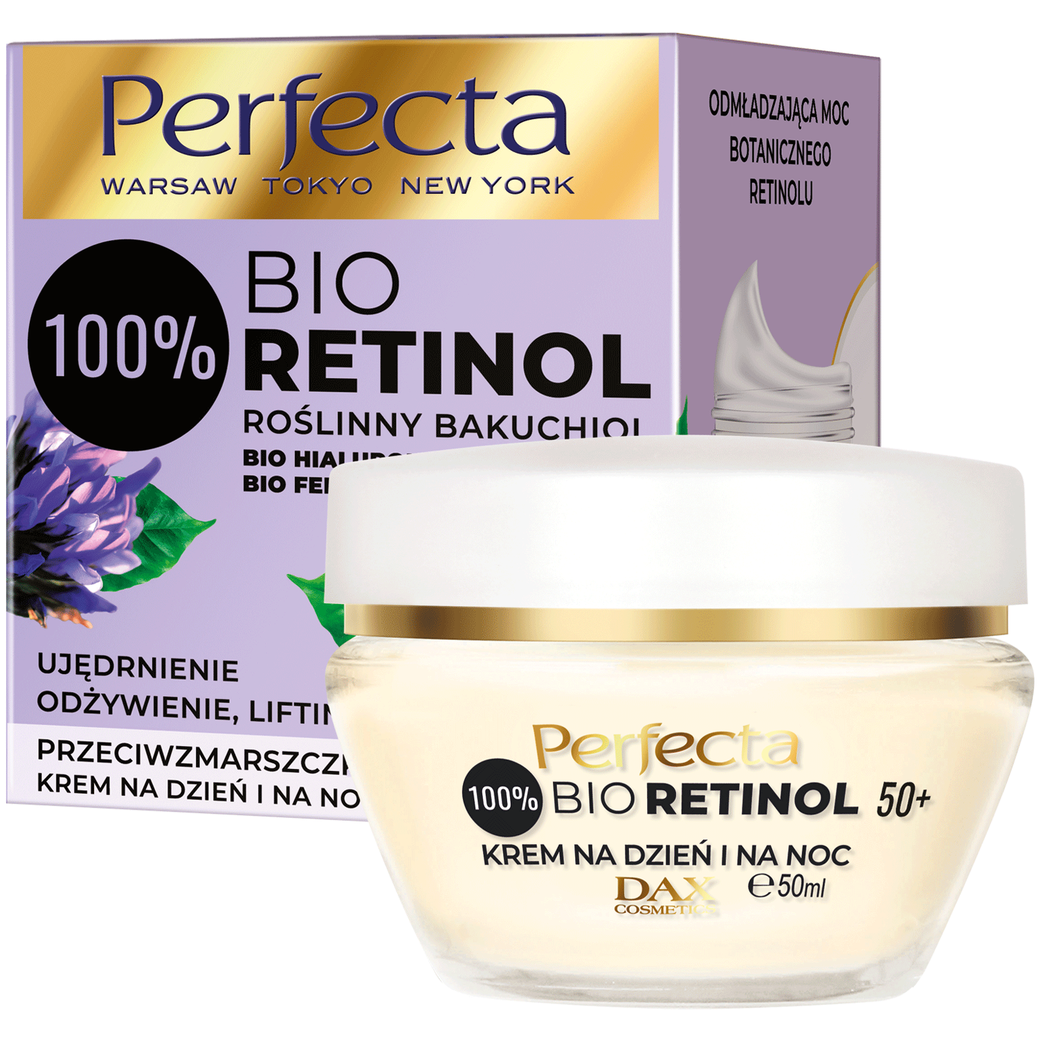 Perfecta Bio Retinol krem do twarzy na dzień i na noc 50+, 50 ml