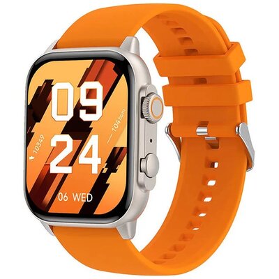 Smartwatch COLMI C81 Srebrno-pomarańczowy