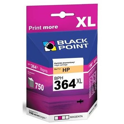 Tusz BLACK POINT do HP 364 XL CB324EE Purpurowy 12 ml BPH364XLM