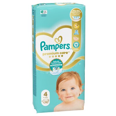 Pieluchy jednorazowe PAMPERS Premium Care 4 Maxi 9 -14 kg (52 sztuki)