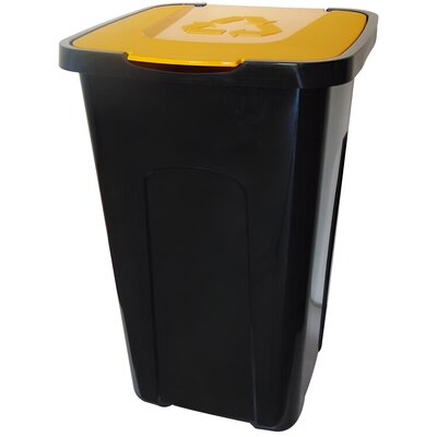 Kosz na śmieci JOTTA Greg 229373 50L Czarno-żółty