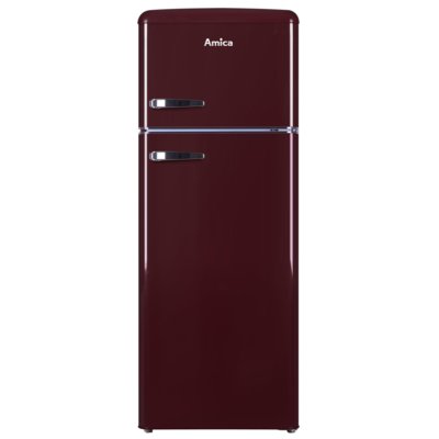 Lodówka AMICA KGC15631R 144cm Bordowa