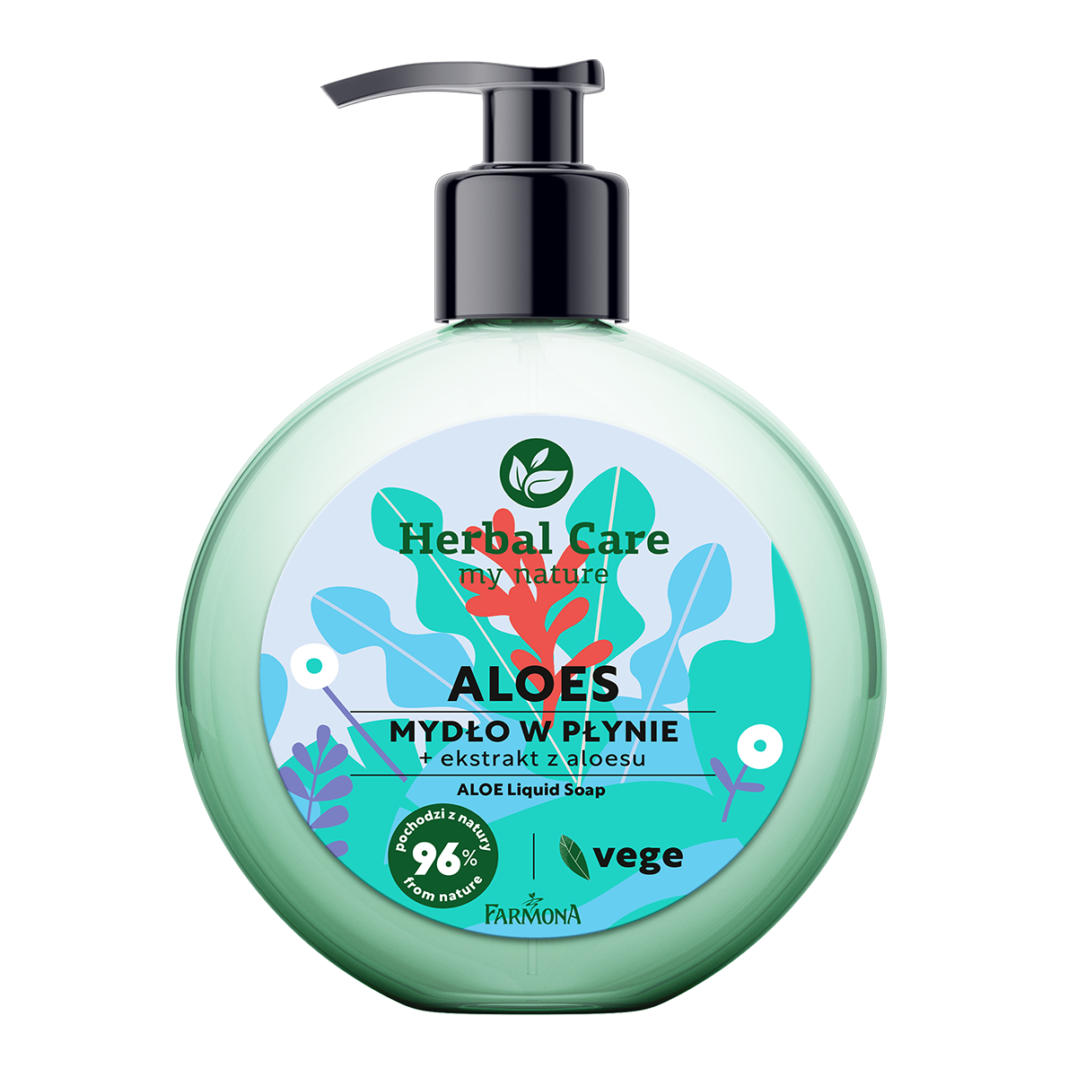 Herbal Care Aloes mydło w płynie, 400 ml