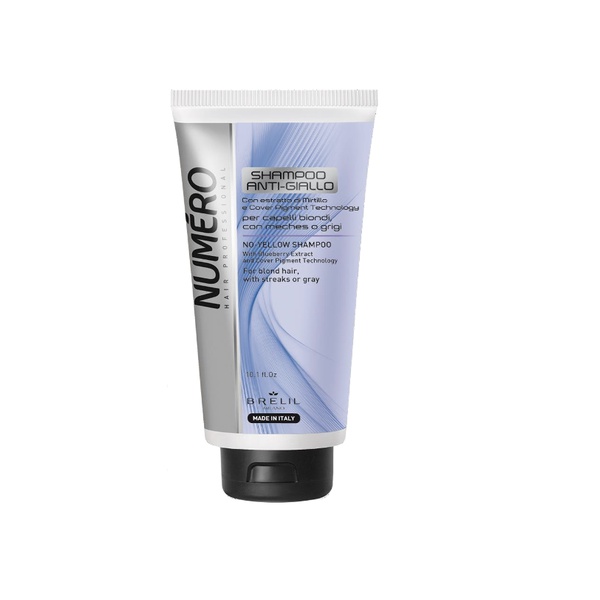 Brelil Numéro tonujący szampon do włosów blond z ekstraktem z jagód, 300 ml
