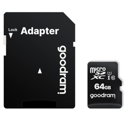 Karta pamięci GOODRAM microSDXC 64GB + Adapter