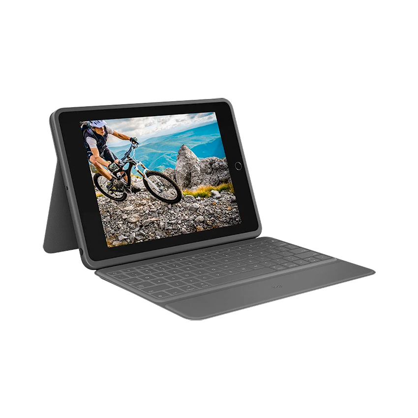 Logitech Rugged Folio Graphite - klawiatura dla iPad 10,2"