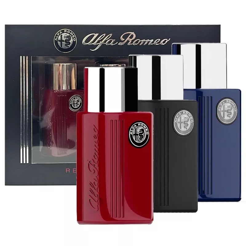 Alfa Romeo Mini Gift Set zestaw: woda toaletowa męska Blue, 40 ml + woda toaletowa męska Black, 40 ml + woda toaletowa męska Red, 40 ml