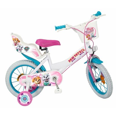 Rower dziecięcy NICKELODEON Psi Patrol 14 cali dla dziewczynki Biały