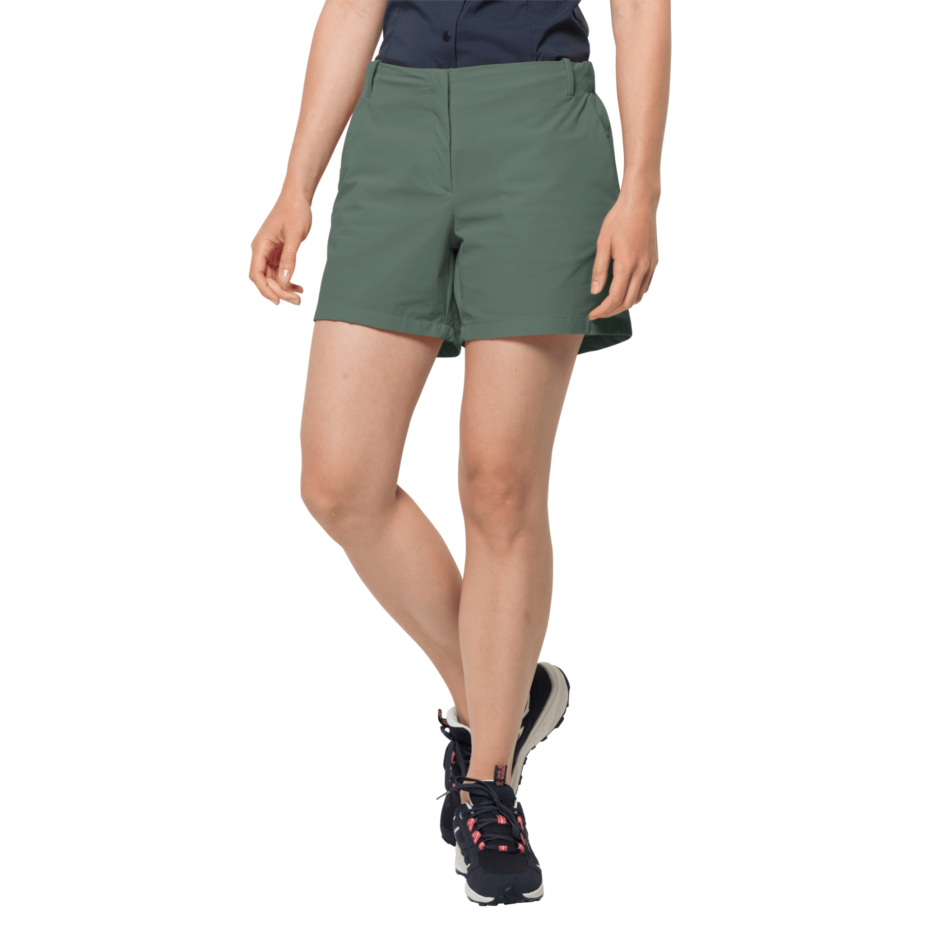 Krótkie spodenki PACK & GO SHORT W hedge green - XL