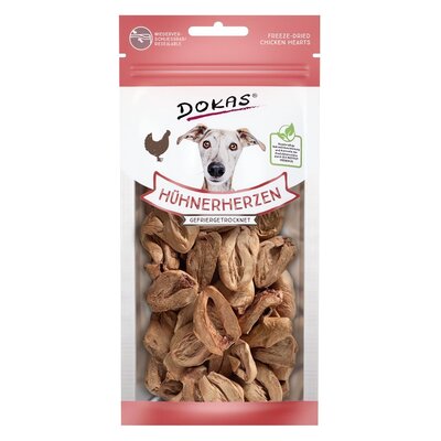 Przysmak dla psa DOKAS Serca drobiowe 22 g