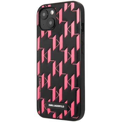Etui KARL LAGERFELD Monogram Plaque do Apple iPhone 13 Różowy