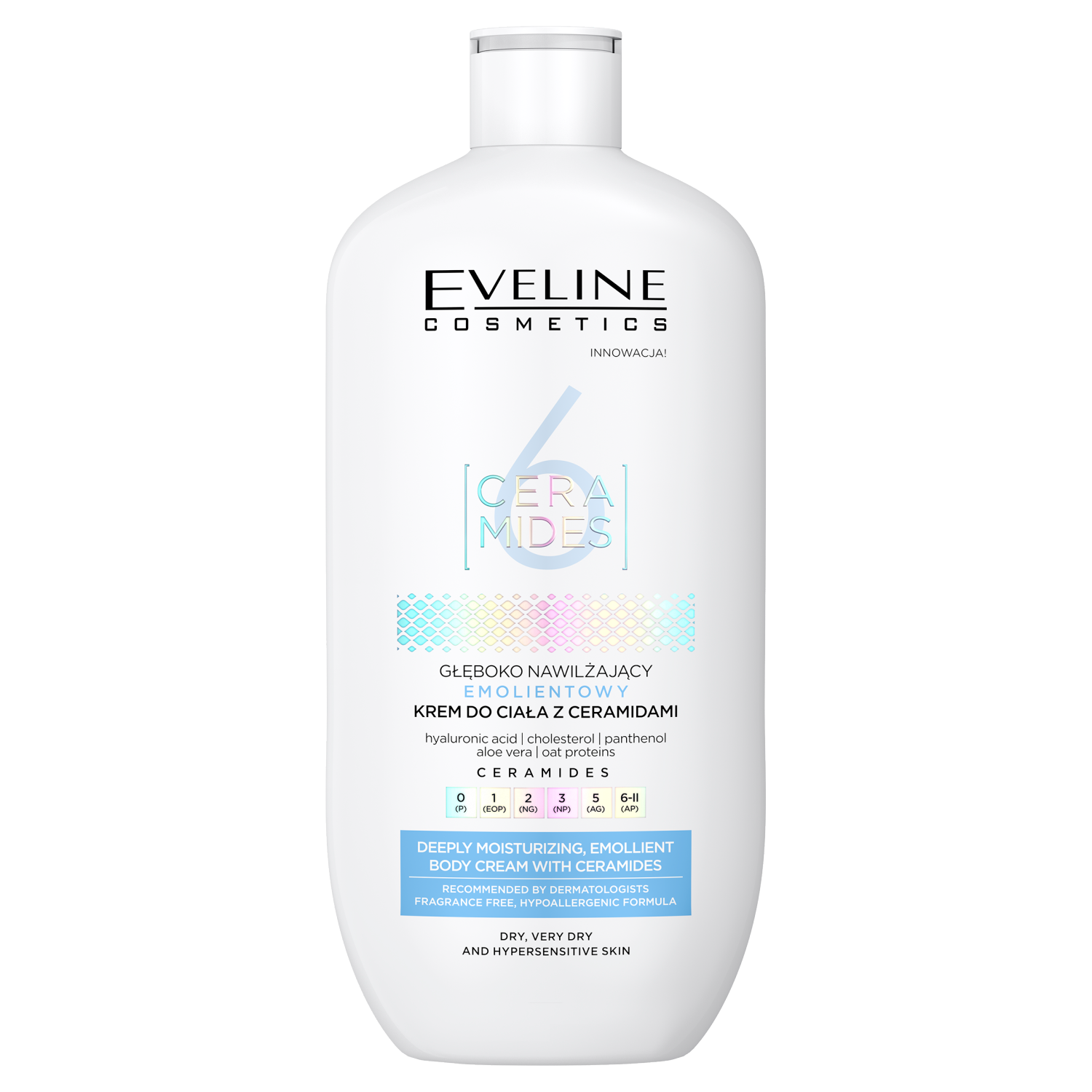 Eveline Cosmetics Ceramids nawilżający krem do ciała, 350 ml