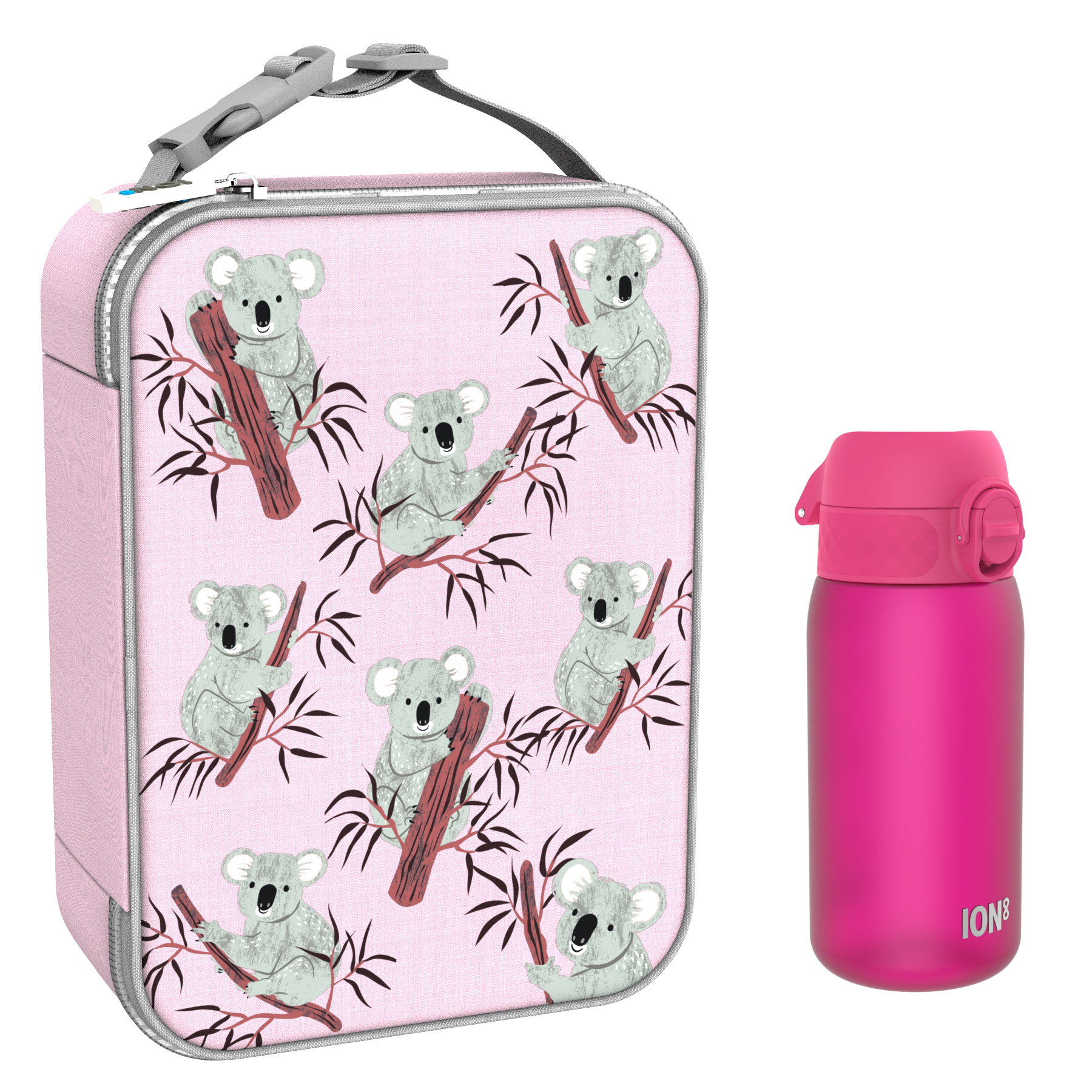 Ion8 zestaw: lunchbag Koala, 1 szt. + bidon na wodę, poj. 0,4 l, 1 szt.