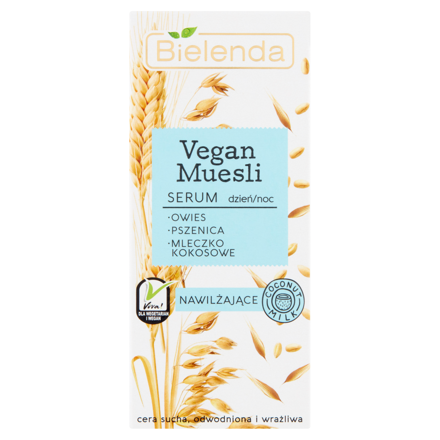 Bielenda Vegan Muesli nawilżające serum do twarzy na dzień i noc, 30 ml